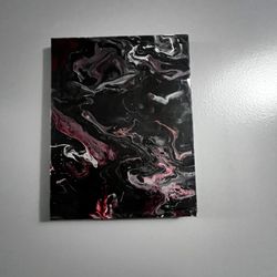 Red and black painting