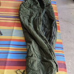Vintage Mummy Military Sleeping Bag 