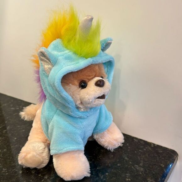 Gund Boo the Worlds Cutest Dog Pomeranian Bear Sweater Plush Rainbow Unicorn