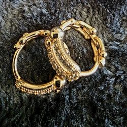 Hardware Hoop Earrings