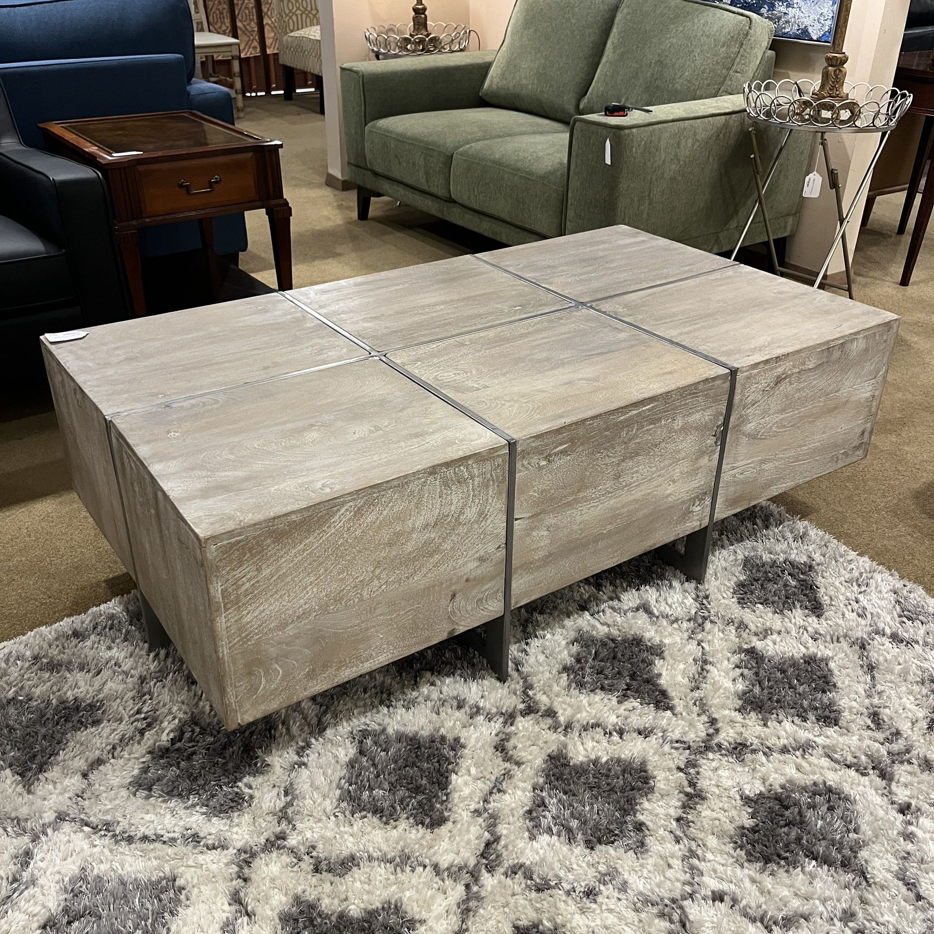 Lyme Washed Modern Coffee Table
