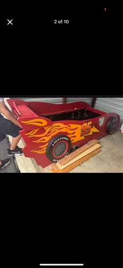 Disney pixar cars kids bedroom set very rare vintage all wood and everything else is METAL! 3 piece