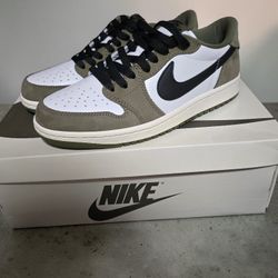 Air JORDAN 1 LOW MEDIUM OLIVE