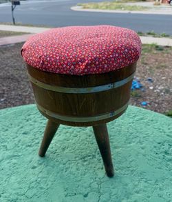 Vintage Tripod Sewing Bucket