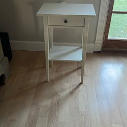  HEMNES Nightstand, white stain, 18 1/8x13 3/4 "