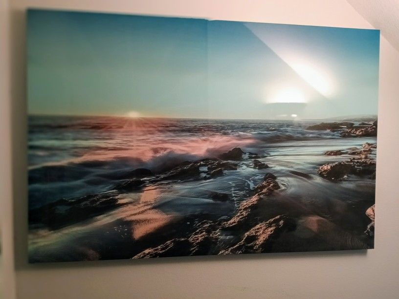 Huge Beautiful 6 Ft Beach Picture