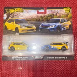 Honda Civic 2 Pack HOT Wheels Premium 