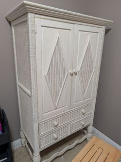 Wicker Armoire