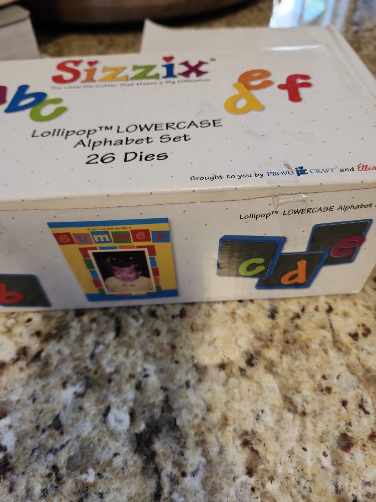 Sizzix Alphabet Lollipop Die Cuts And More