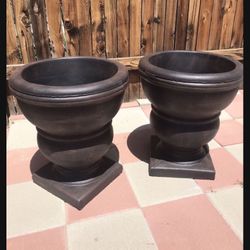 New Flower Pots Made Out Of Cement Perfect Gift 