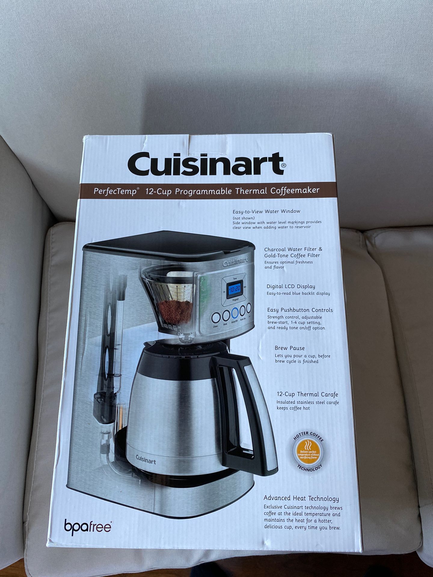 Cuisinart perfectemp 12-cup programmable thermal coffee maker (stainless steel)