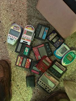 Lot of Handheld Electronic Casino Games