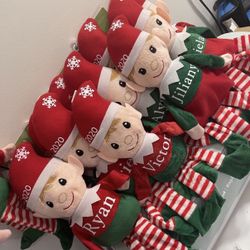 Personalized 14.5" Christmas Elves