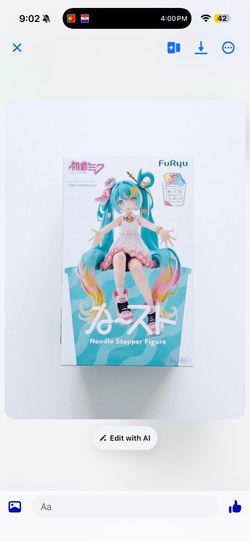FuRyu Hatsune Miku 10th Anniversary Noodle Stopper Figure