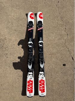Kids Rossignol Star Wars Skis 120cm with Adjustable Kid-X Bindings