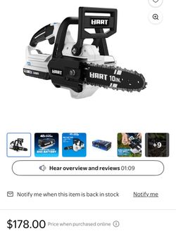 Chainsaw and pressure washer