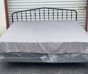 King Size Bed with Mattress Set