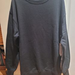 NO BOUNDARIES BLACK FLEECE OVERSIZED SWEATSHIRT!  SIZE XS (0-2) BNWT! Looks Like Medium Fit