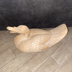 Arthur Court Designs Wood Carved Duck