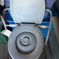 Folding steel bedside commode,Walker ,Raised Toilet Seat  