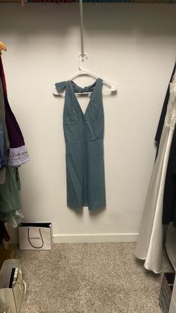 Halter Style Denim Dress