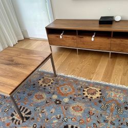 Crate & Barrel Coffee Table And Media Console Set