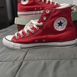 Red High-Top Converse 