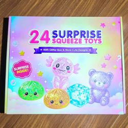 100 Boxes Only – 24 Surprise Squeeze Toys – Take All