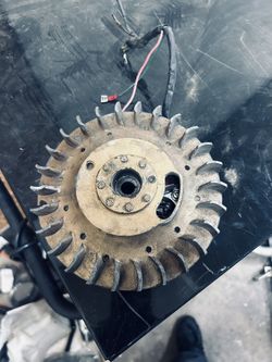 Vespa VM1AT Small Frame  Lightened Flywheel And Stator Points 