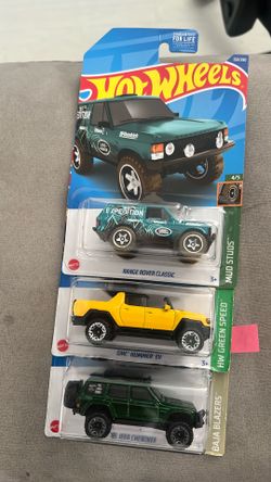 Hot Wheels Jeep Cherokee Hummer Ev Range Rover Classic