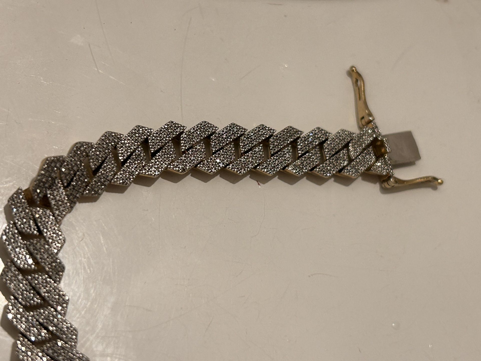 Lab Diamond Cuban Bracelet