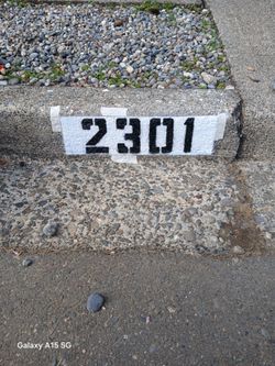Curbside Address Painting