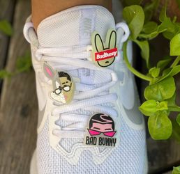 El Conejo Malo “Bad Bunny” Croc Charms or ADD SHOELACE ADAPTORS TO ANY SHOE. Many Styles Available, Collect Them All! $1-$4.75