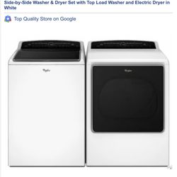 Whirlpool Washer and Dryer Set Electric