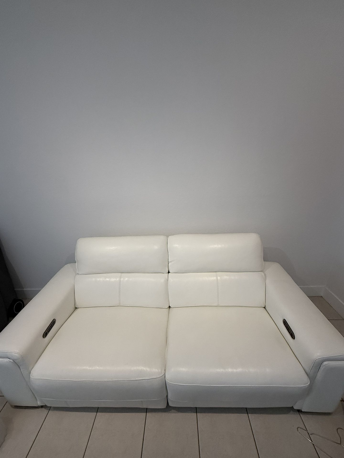 Leather Power Reclining Couch