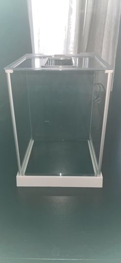 Mini fish tank with fluval light