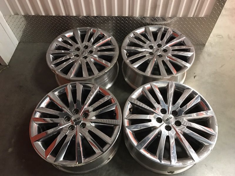 20 Inch Lincoln MKX SUV stock wheels rims oem original chrome clad 5x114.3 Lug 5 cars