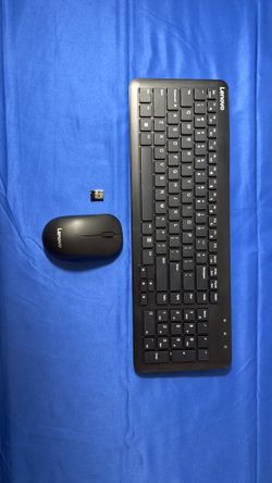 NewLenovo 300 Wireless Combo Keyboard and Mouse Black