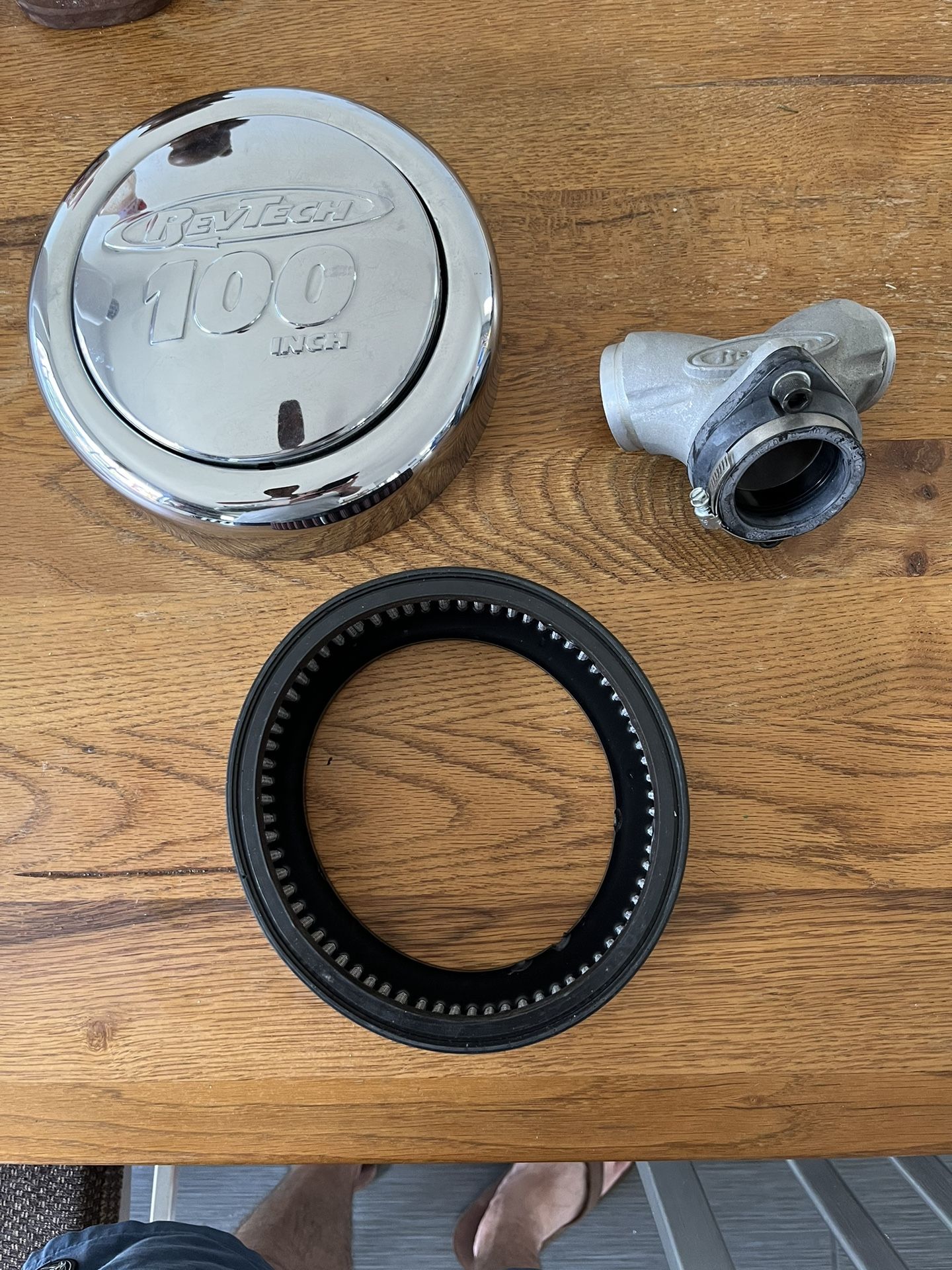 Revtech 100 Inch Air Cleaner Parts Chopper Motorcycle
