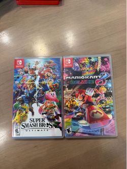 Switch - Super Smash Bros Ultimate & Mario Kart 8 Deluxe