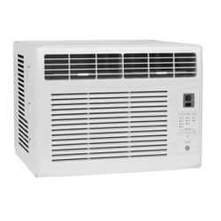GE 6,000 BTU 115-Volt Window Air Conditioner for Bedroom or 250 sq. ft. Rooms in White with Remote, Included Install Kit