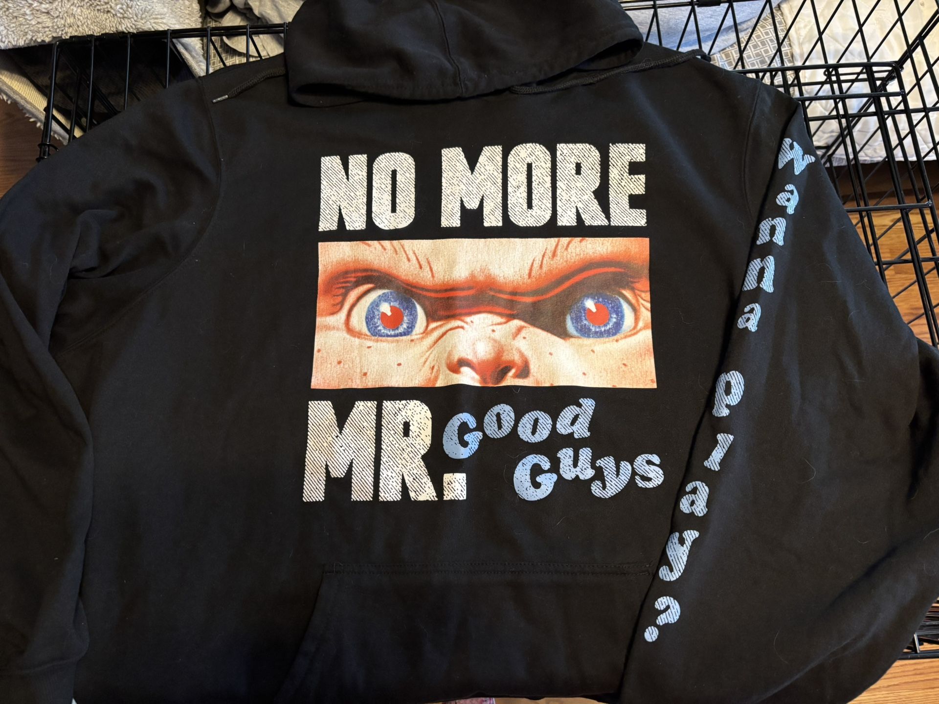 no more mr good guy chucky hoodie. 3xl