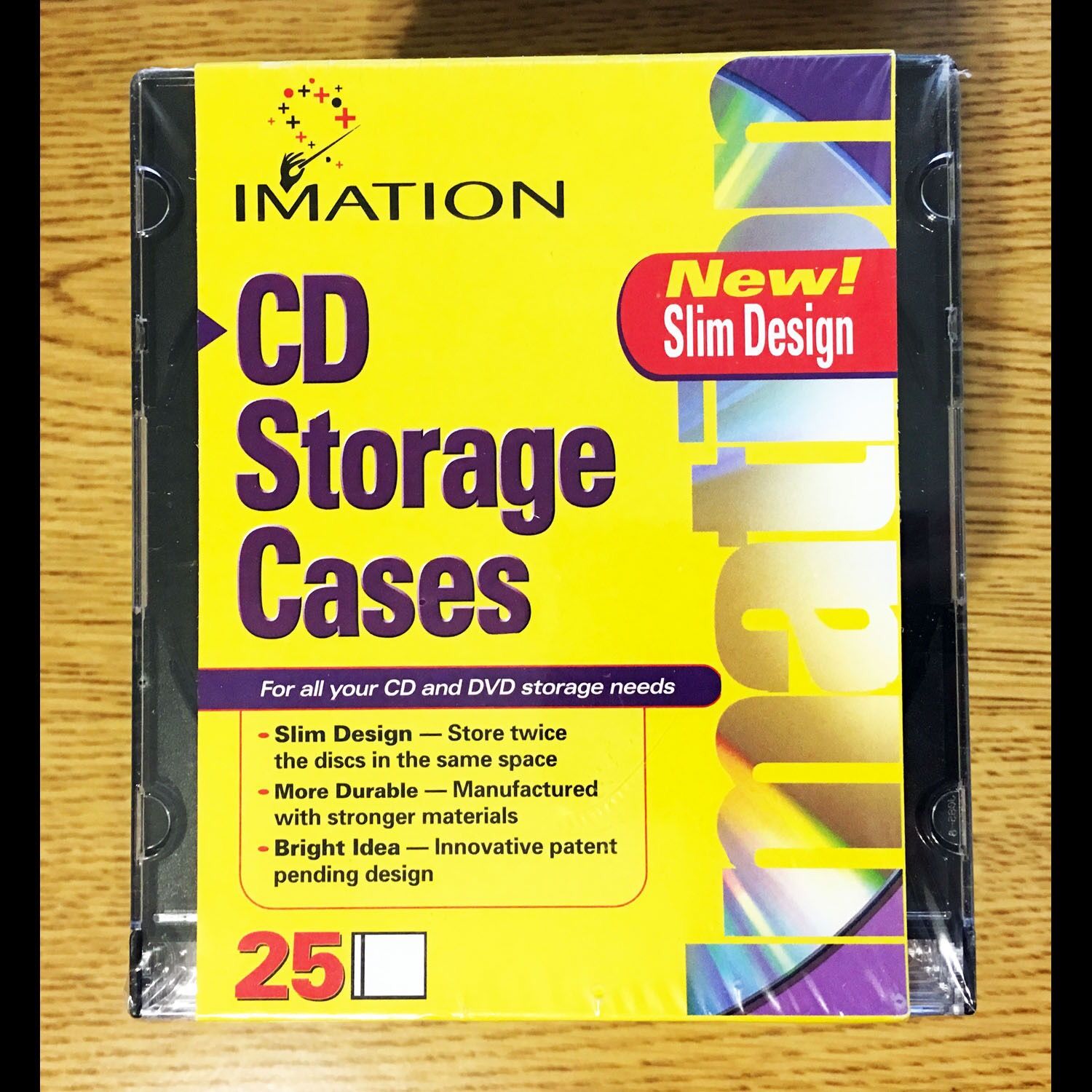 Imation CD/DVD Slim Jewel Cases (25-pack)