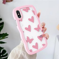 $15  Cases for iPhone 14 Plus Case Wave,Curly Frame Shape & Cute Aesthetic Pattern,Slim Soft TPU Shockproof Cover Case for Women Girls 6.7" 2022

