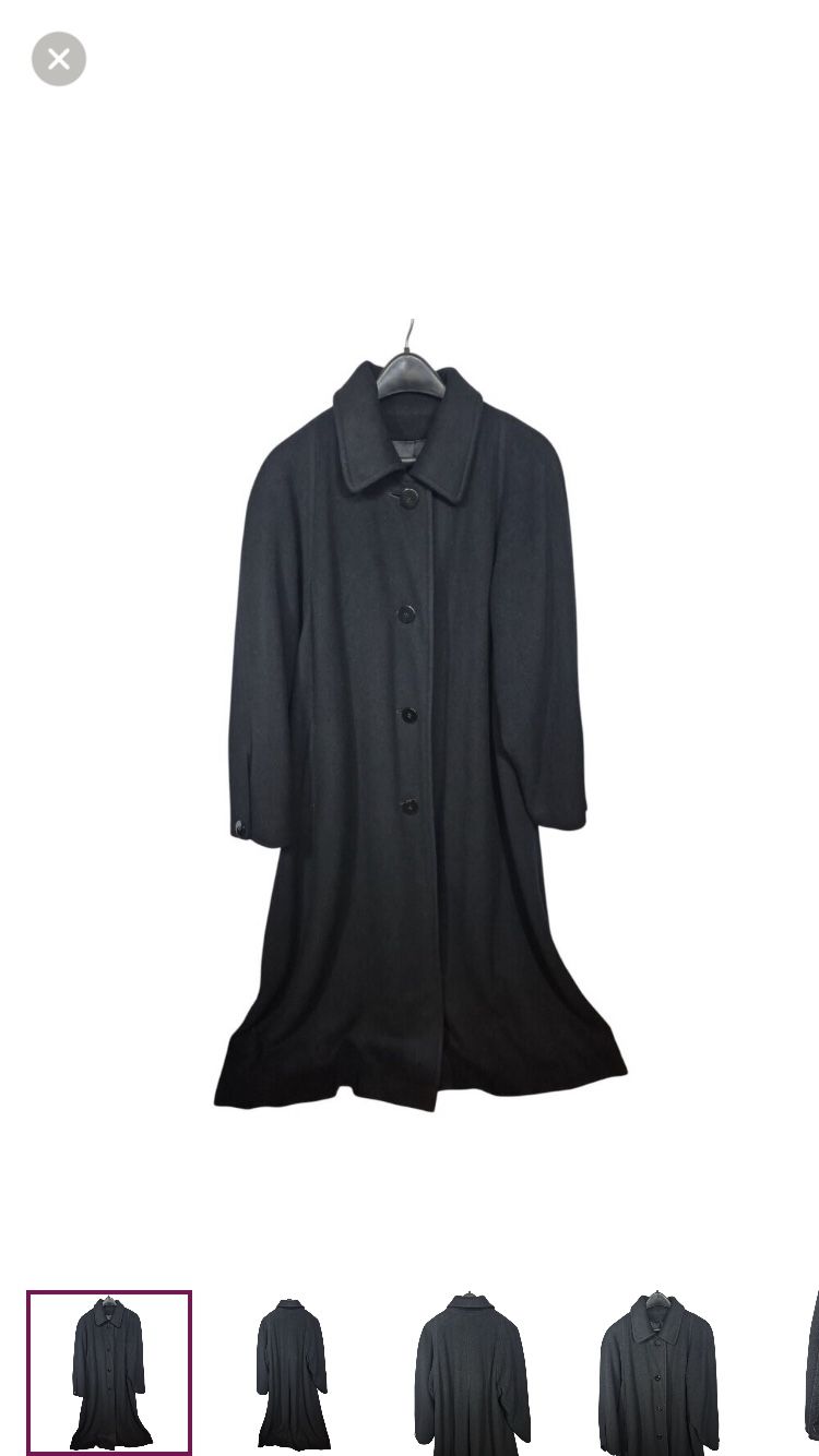 Regency Cashmere Womens Coat Size 10 Trench Coat Floor Length Luxury Vintage