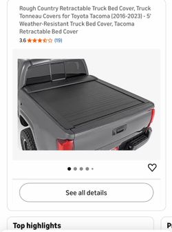 Tacoma 2023 retractable bed cover 5ft bed