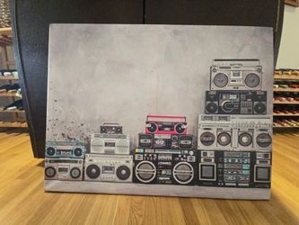 Retro Boombox Canvas Art