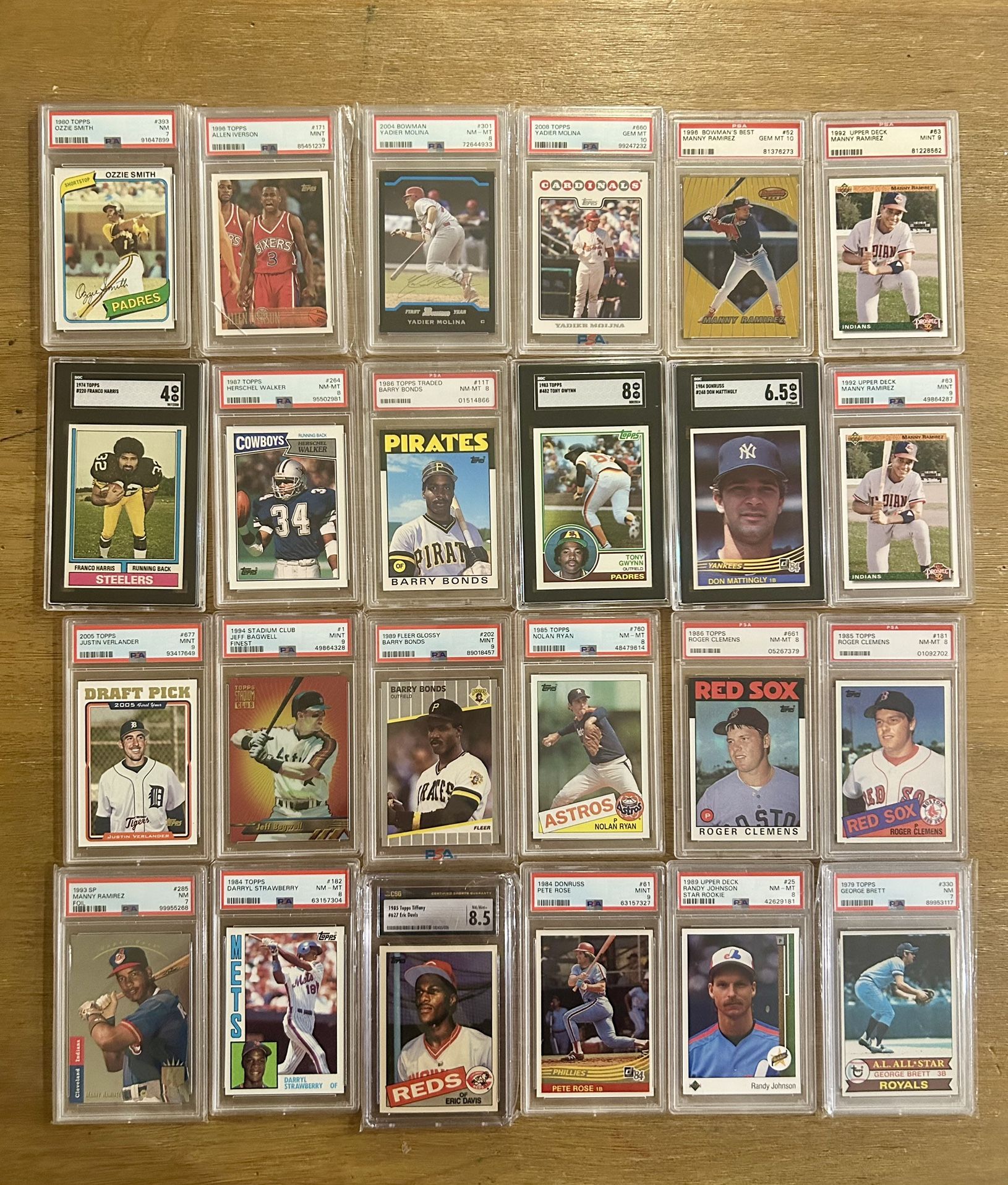 Vintage baseball sports cards - Graded PSA collection