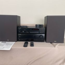 Pioneer Stereo Receiver and multi Disc CD player with Yamaha Speakers