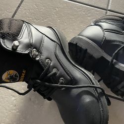 Steel Toe Boots Black Size 7 1/2 